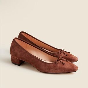 New J Crew Pointed Toe Pumps In Suede Size 7.5
